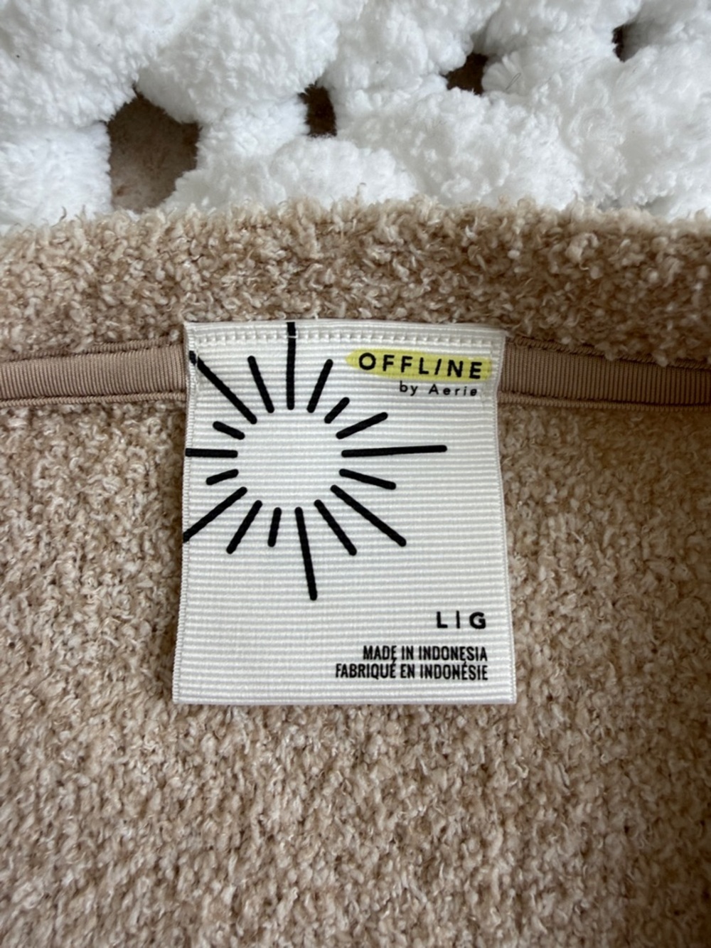 Aerie Offline 2 Piece Lounge Set Tan Size L NWOT - Picture 6 of 8